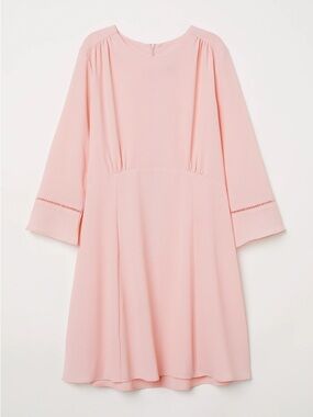 open lace back dress Simone Rocha x H&M pink mesh dress M – Red Vintage
